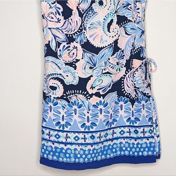 Lilly Pulitzer Donna Romper High Tide Navy Holy Flockamole Shift Dress - Picture 6 of 13